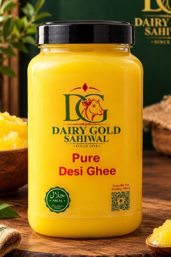 Dairy Gold Sahiwal Pure Desi Ghee jar